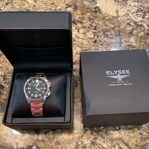 Elysee Men’s Dual Timer 87001 Watch